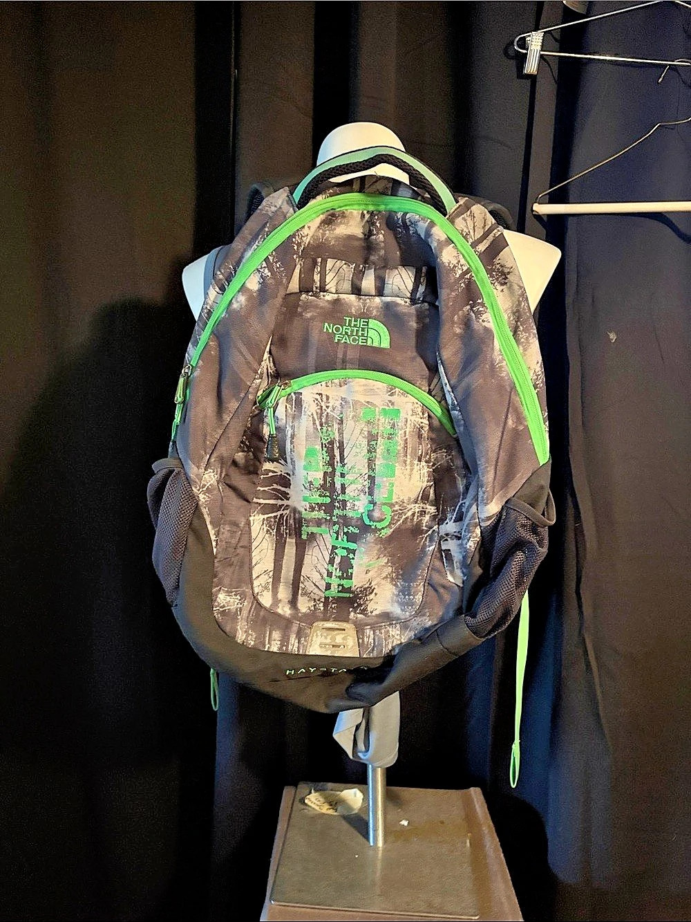 The North Face Haystack Backpack Black & Green